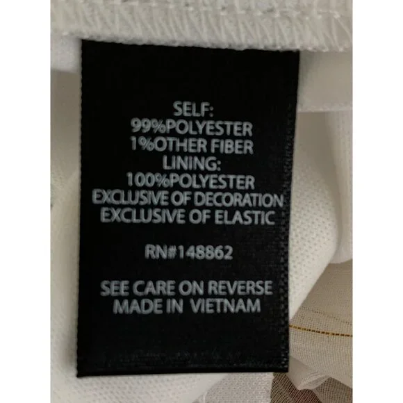 Torrid White Gold Chiffon Tiered Midi Dress Size 2X Adj Straps Smock NWT RA10137 - Picture 11 of 13